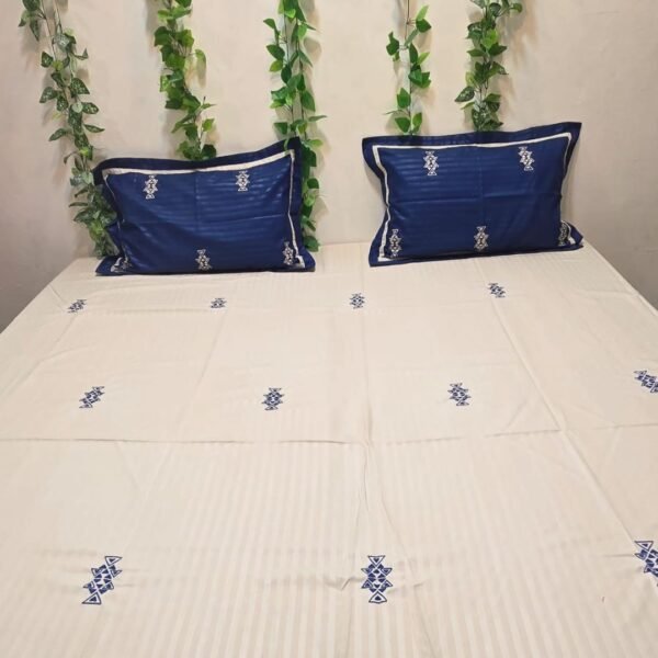 Cream Floral Print Bedsheet