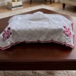 TISSUE BOX WITH EMBROIDRED COVER,,,