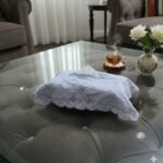 TISSUE BOX WITH EMBROIDRED COVER,,,