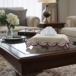 TISSUE BOX WITH EMBROIDERD COVER,,,